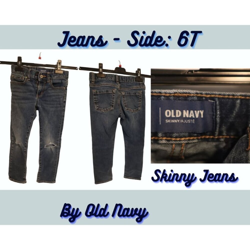 Boys Jeans Bundle 4 Pairs – Size 5T & 6T Old Navy, Children’s Place - Picture 3 of 7